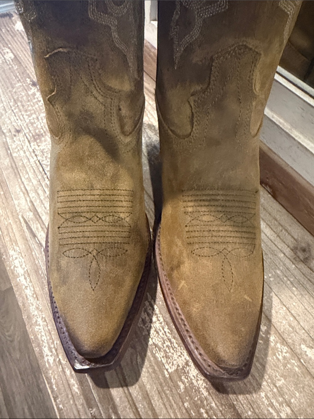 Freebird Olive Suede Woodland Boots - Picture 4 of 9